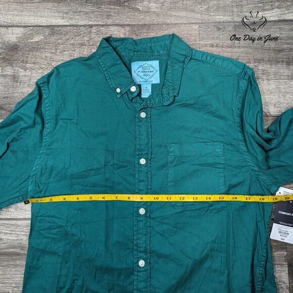 St. John's Bay Oxfored Comfort Flex Button Down Shirt Size M - Picture 3 of 5